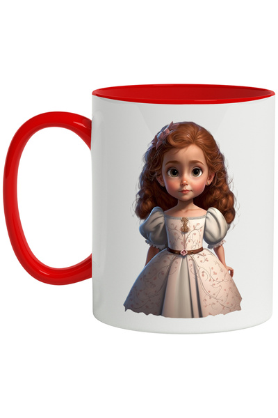 StoryGift Romania Cana Cu Fetita, Funda, Rochie, Printesa, Multicolor 330 ml,...