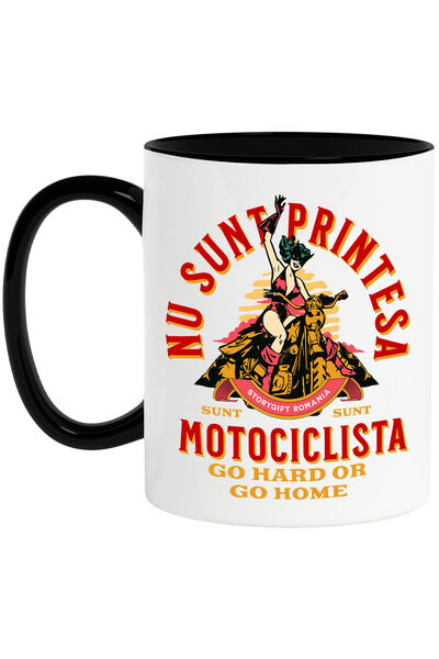 StoryGift Romania Cana cu Femeie Haiosa Atragatoare Pe Motocicleta Mesaj Haio...