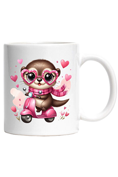 StoryGift Romania Cana cu o vidra care se plimba cu scuterul | ilustratie | c...