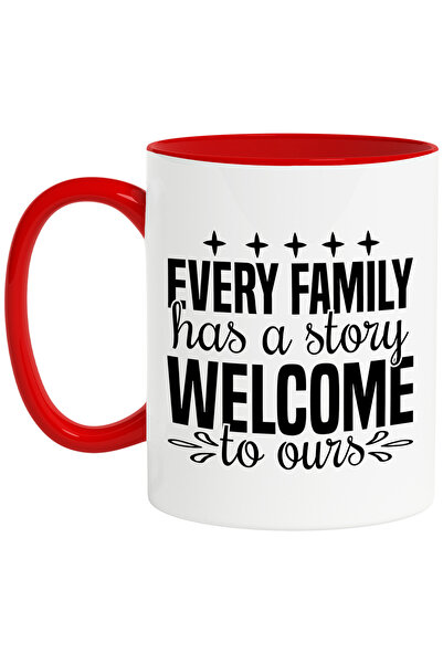 StoryGift Romania Cana cu stelute si textul "Every family has a story. Welcom...