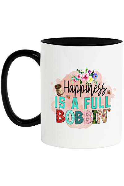StoryGift Romania Cana cu mesajul "Happiness is a full bobbin", profesie, ilu...