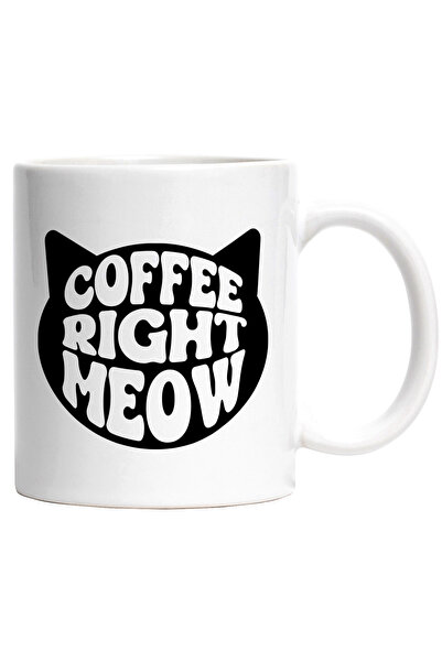 StoryGift Romania Cana pentru iubitorii de pisici si de cafea cu textul "Coff...