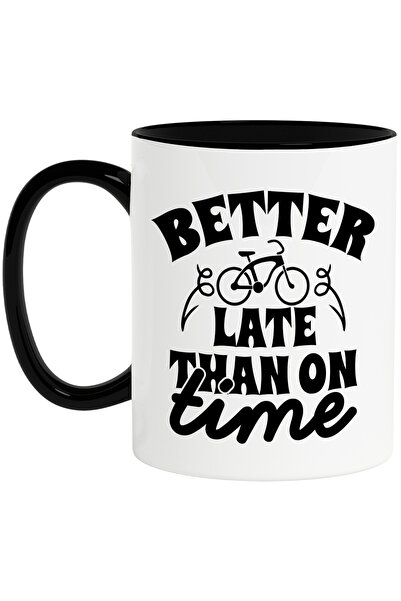 StoryGift Romania Cana cu textul in engleza "Better late than on time" - mai ...