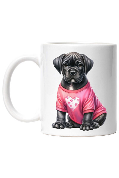 StoryGift Romania Cana cu un catelus tristut | ilustratie | bluza cu inimioar...