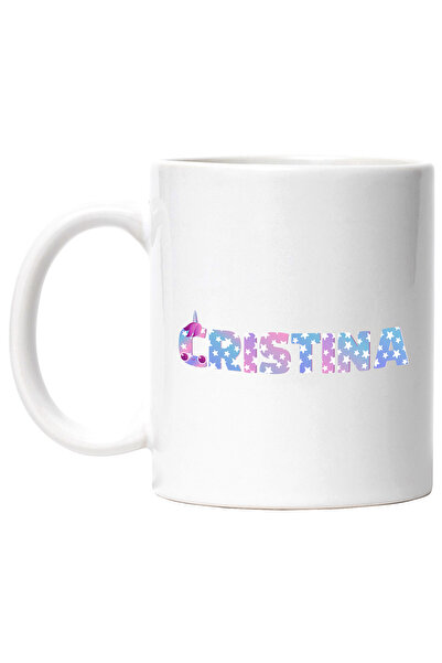 StoryGift Romania Cana Cu Numele Cristina, Unicorn, Printesa, Fairytale, Drag...