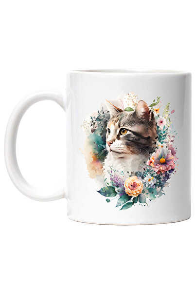 StoryGift Romania Cana cu o pisica serioasa | ilustratie | priveste in zare |...