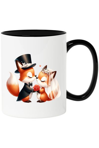 StoryGift Romania Cana cu 2 veverite la nunta | ilustratie | casatorie | cost...