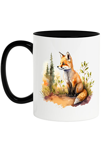 StoryGift Romania Cana cu un vulpoi curios | ilustratie | copaci | iarba | na...