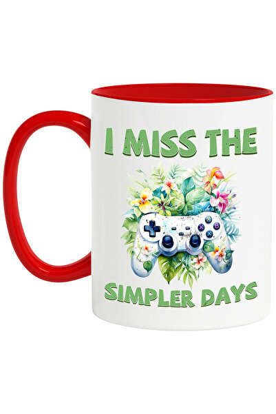 StoryGift Romania Cana cu mesajul "I miss the simpler days", ilustratie, stil...