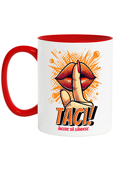 StoryGift Romania Cana Deget Cu Buze Femeei Text Taci Incerc Sa Gandesc, 330m...