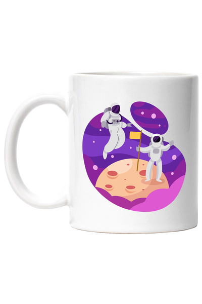 StoryGift Romania Cana Cu Luna, Spatiu, Astronauti, Steag, Stele, Costum, Gra...