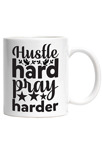 StoryGift Romania Cana cu textul "Munceste din greu, roaga-te si mai mult" cu...