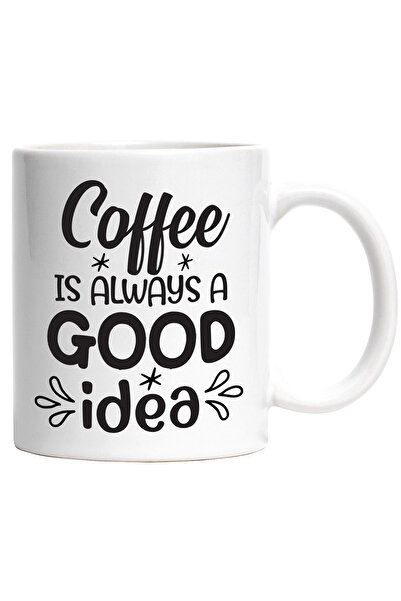 StoryGift Romania Cana cu textul "Coffee is always a good idea" - cafeaua est...