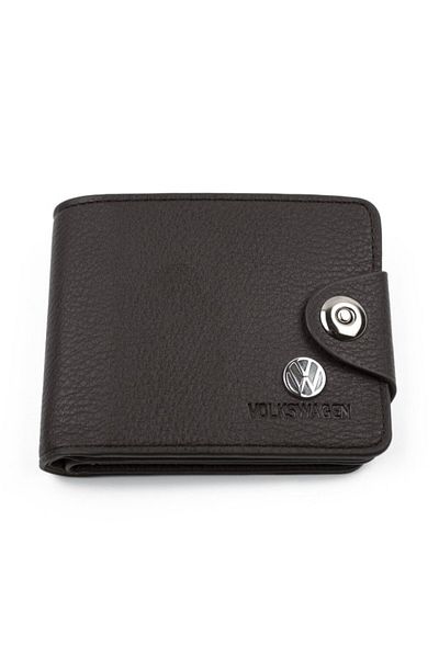 OEM Men's wallet, Volkswagen model, Brown, snap closure