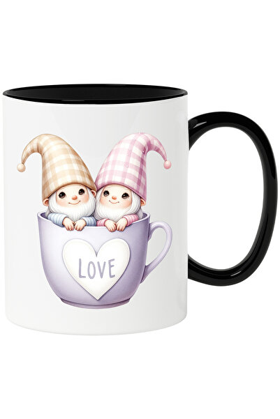 StoryGift Romania Cana cu doi Gnomi Fericiti intr-o cana, cu mesajul LOVE | 3...