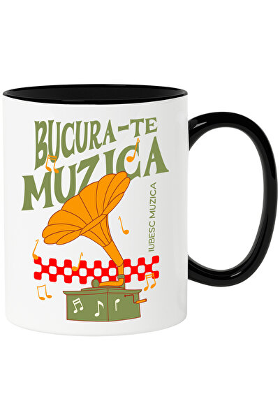 StoryGift Romania Enjoy Music Mug Music Lovers Classical Party, 330ml, Cerami...