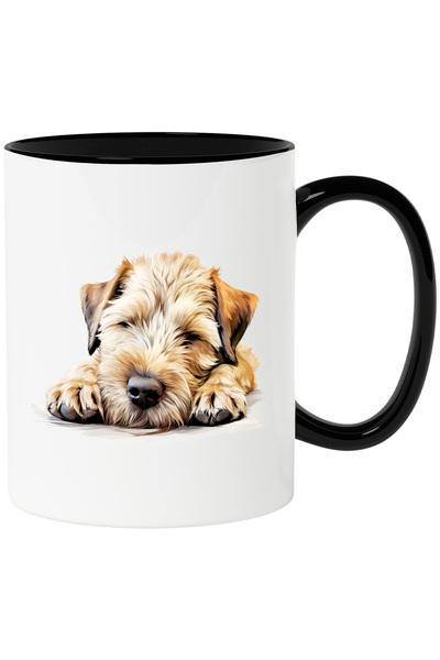 StoryGift Romania Cana cu un catel blanos care doarme lat | ilustratie | obos...