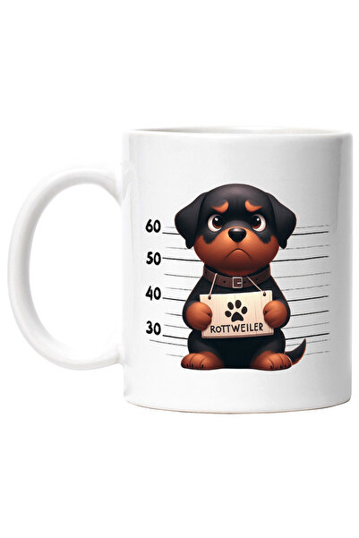 StoryGift Romania Cana cu Rottweiler, caine, animal de companie, ilustratie, ...