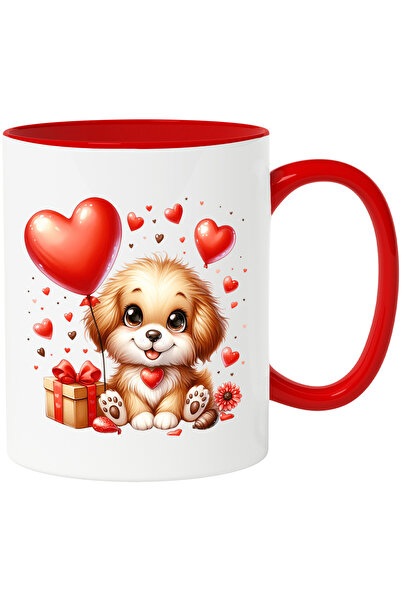 StoryGift Romania Cana cu un catelus vesel | jucaus | ilustratie | baloane in...