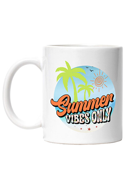 StoryGift Romania Cana cu mesajul "Summer vibes only", vara, vacanta, relaxar...