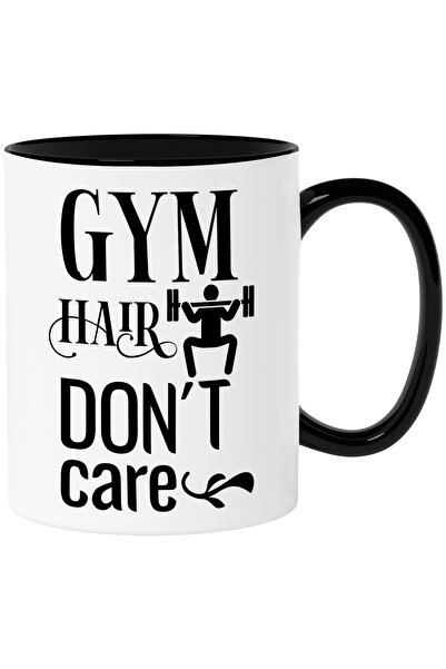StoryGift Romania Cana pentru pasionatii de fitness cu mesajul "Gym hair don'...