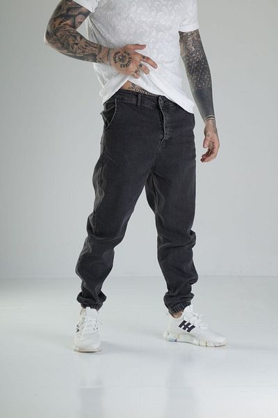 COCOPELLI Παντελόνι Jogger από τζιν Anthracite