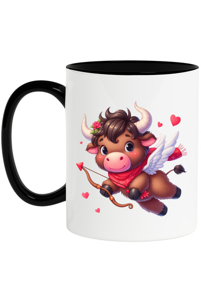 StoryGift Romania Cana cu un zimbru Cupidon | ilustratie | trage cu arcul | i...