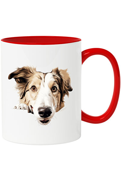 StoryGift Romania Cana cu un catel curios | ilustratie | maro | alb | canin |...