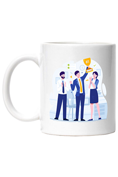 StoryGift Romania Cana Cu Trofeu, Echipa, Business, Birou, Multicolor 330 ml,...