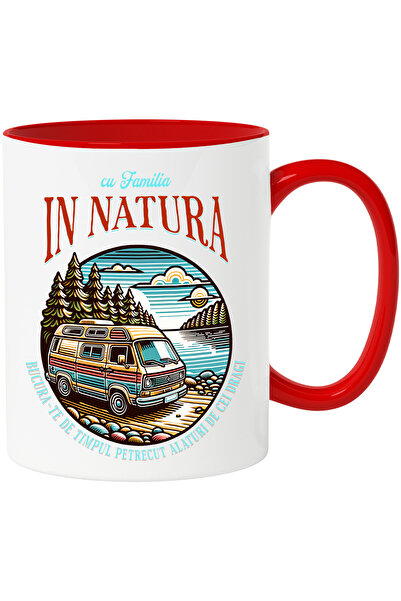 StoryGift Romania Cana Rulota in padure lac albastru Familie-natura, 330ml, C...