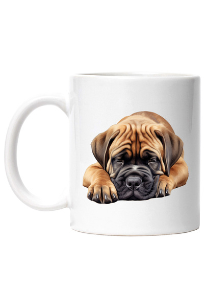 StoryGift Romania Cana cu un catel maro care aproape ca doarme | ilustratie |...