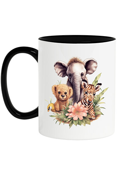 StoryGift Romania Cana cu mai multe animalute salbatice | ilustratie | in nat...