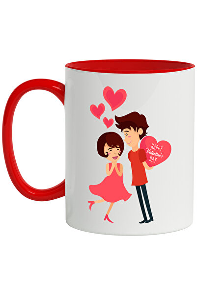StoryGift Romania Mug With Message In English Happy Valentine's Day, Heart, D...