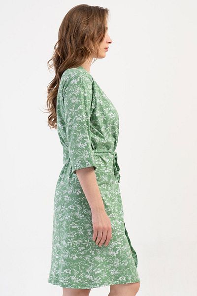 VİENETTA Γυναικείο Πράσινο Φόρεμα Capri Sleeve C2T2N0O114