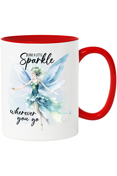 StoryGift Romania Cana cu o zana cu mesajul "Leave a little sparkle wherever ...