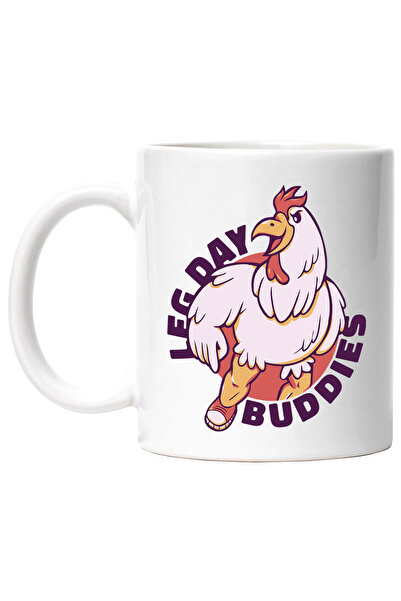 StoryGift Romania Cana Cu Mesaj In Engleza Leg Day Buddies, Cocos, Adidasi, M...