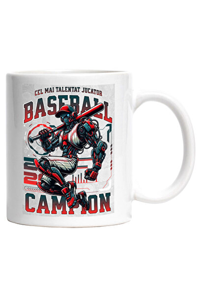 StoryGift Romania Cana Jucator Robot de Baseball - Campion, Talentat, 330ml, ...