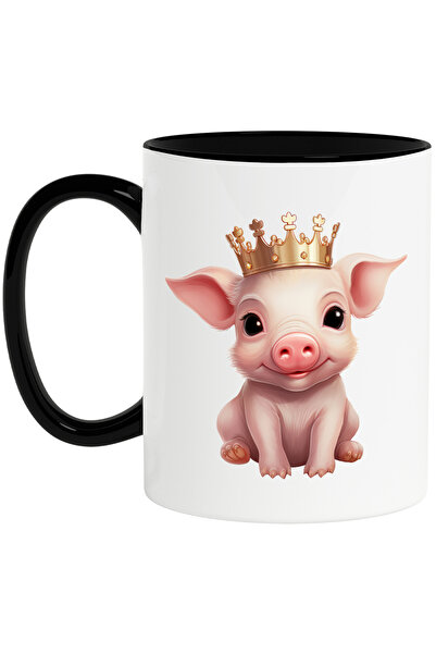 StoryGift Romania Cana cu un purcelus care poarta o coroana regala | ilustrat...