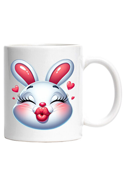 StoryGift Romania Cana cu o iepuroaica vesela care da un pupic | ilustratie |...