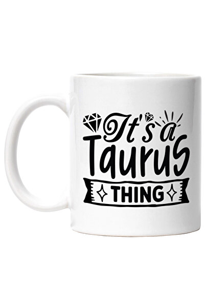 StoryGift Romania Cana cu zodia Taur cu mesajul "It's a Taurus thing", ilustr...