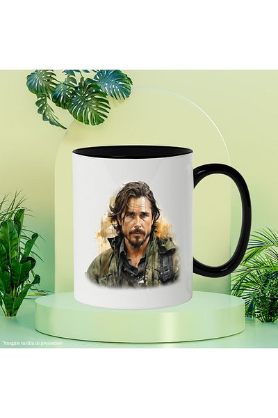 StoryGift Romania Mug With Matthew McConaughey, Actor, Celebrity, Movies, Multicolor 330 ml, Ceram, With