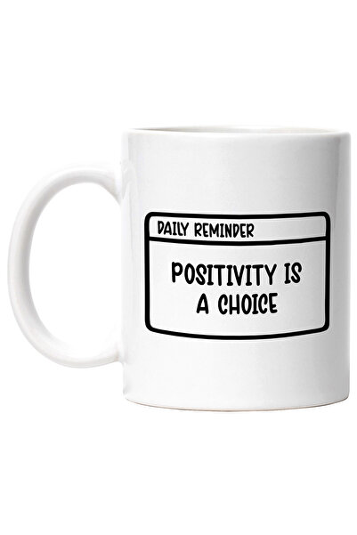 StoryGift Romania Mug with text in English "Positivity is a choice" - positiv...