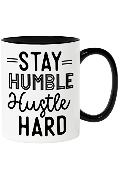 StoryGift Romania Cana cu mesajul "Stay humble, hustle hard" - ramai modest, ...