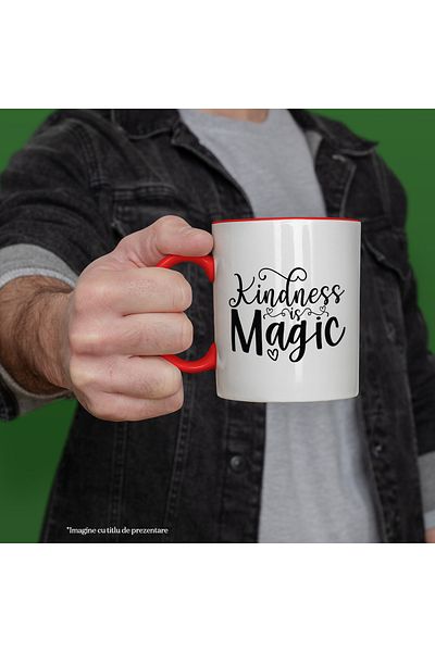 StoryGift Romania Heart mug for people who believe that kindness is magical with M, Cu, STG.