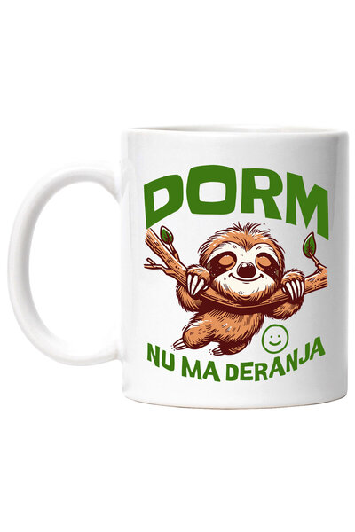 StoryGift Romania Cana cu Animal Lenes Zambet Larg Text Dorm Nu Ma Deranja Si...