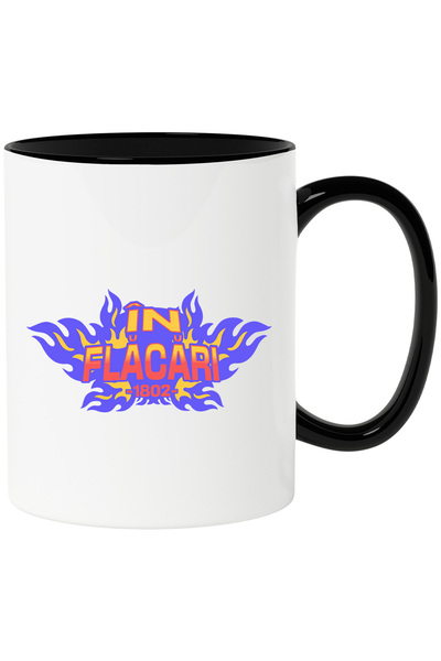 StoryGift Romania Cana Iubitorii de adrenalina masini în flăcări, 330ml, Cera...