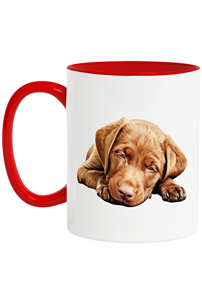 StoryGift Romania Cana cu un catelus maro care aproape ca adoarme | ilustrati...