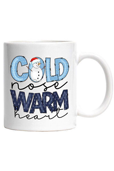StoryGift Romania Cana cu om de zapada cu mesajul "Cold nose, warm heart", na...