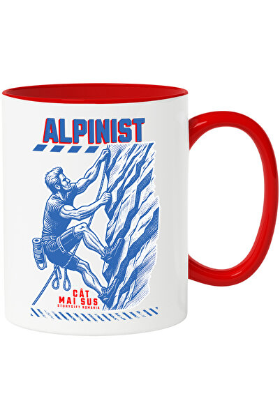 StoryGift Romania Cana alpinist pe munte, sport motivational, cat mai s, 330m...