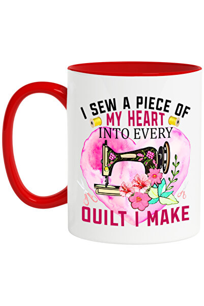 StoryGift Romania Cana cu mesajul "I sew a pice of my heart into every quilt ...